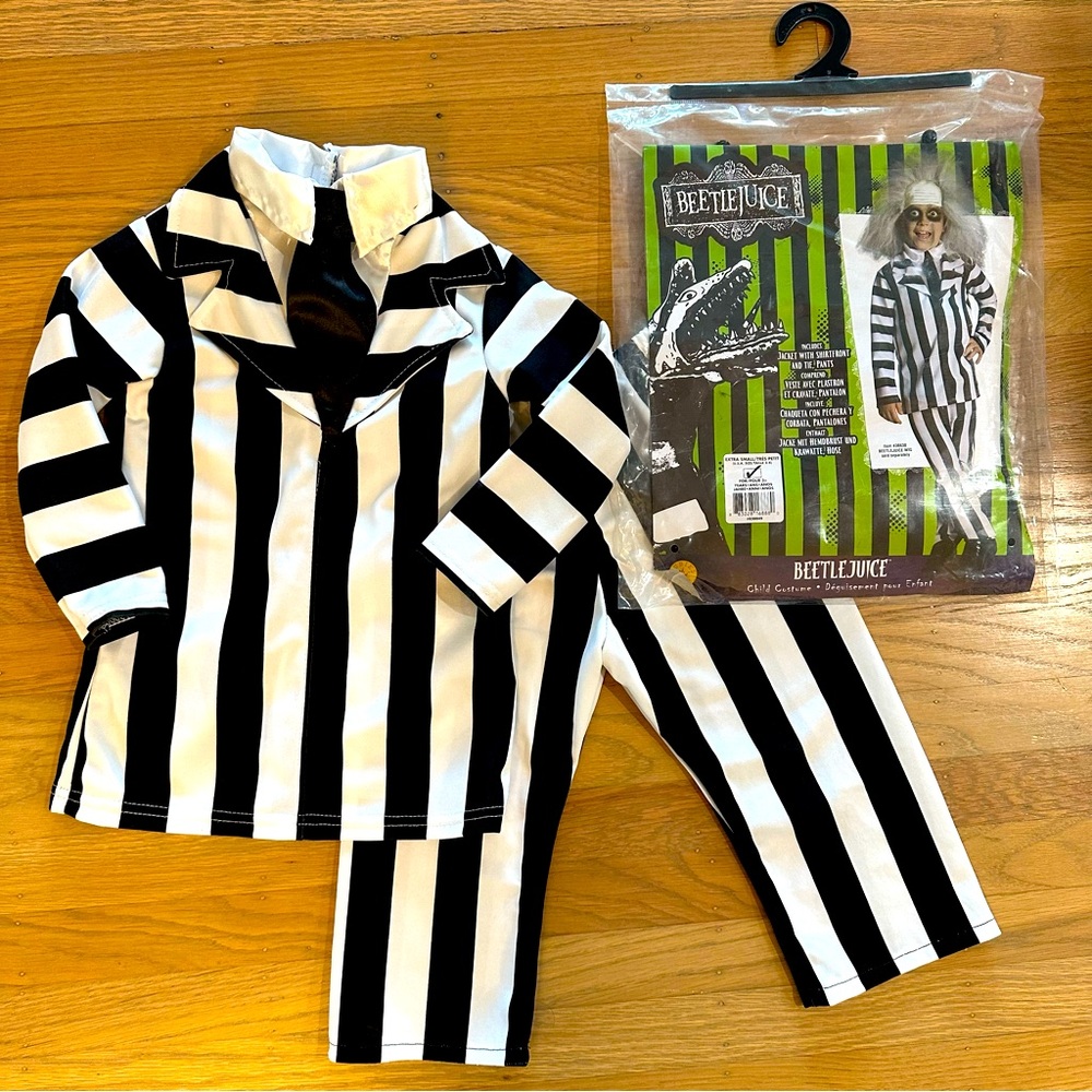 Toddler Beetlejuice 🪲 Rubies Costume X Small Size 2-3